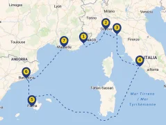 Mapa plavby